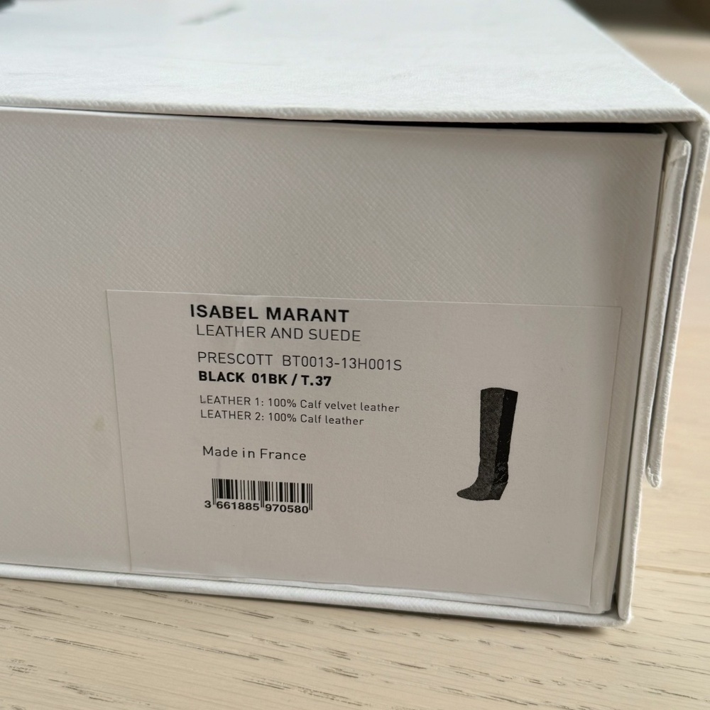 Isabel Marant Leather Riding Wedge Boots - Picture 6 of 6